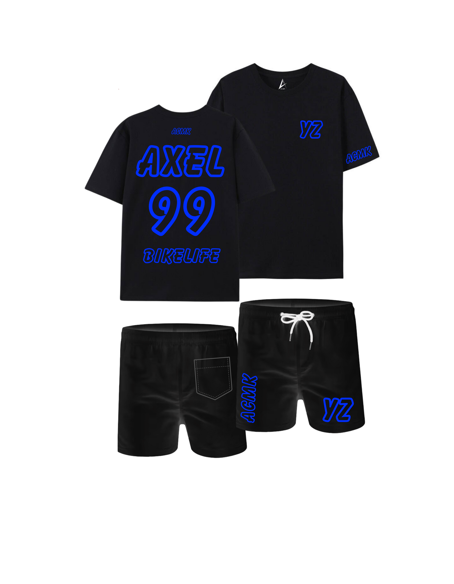 Ensemble YZ Noir personnalisé - numéroté