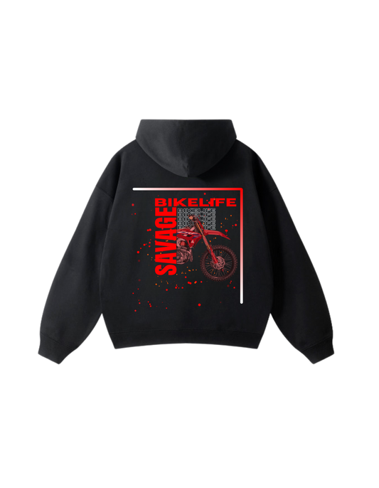 Sweat à capuche SAVAGE CR - Noir