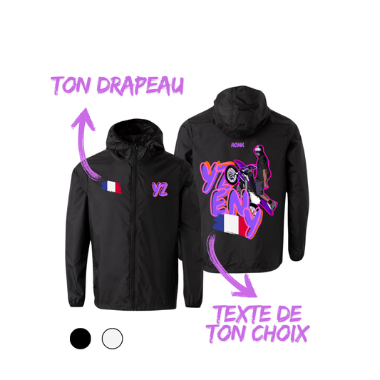 Coupe vent - YZ 50TH FLAG EDITION - personnalisé