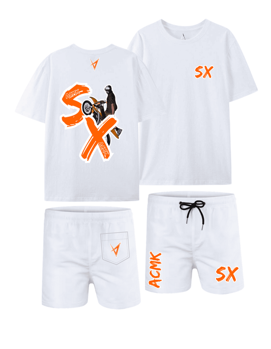 Ensemble SX summer personnalisé - Blanc