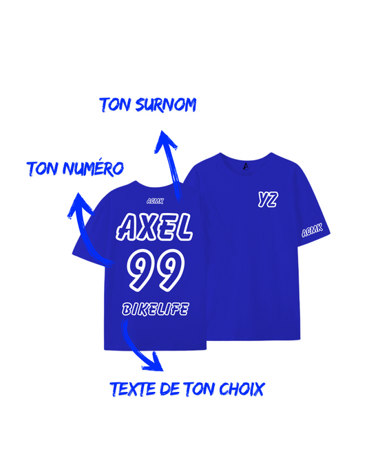 Tee-shirt YZ personnalisé - Numéroté