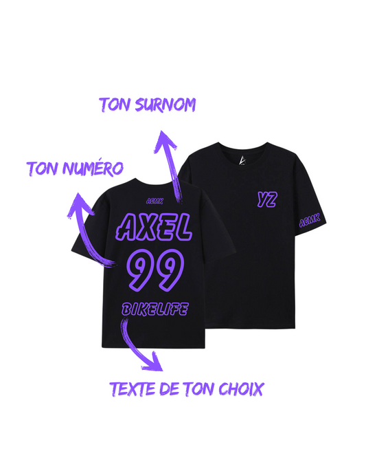 Tee-shirt YZ 50TH personnalisé - Numéroté