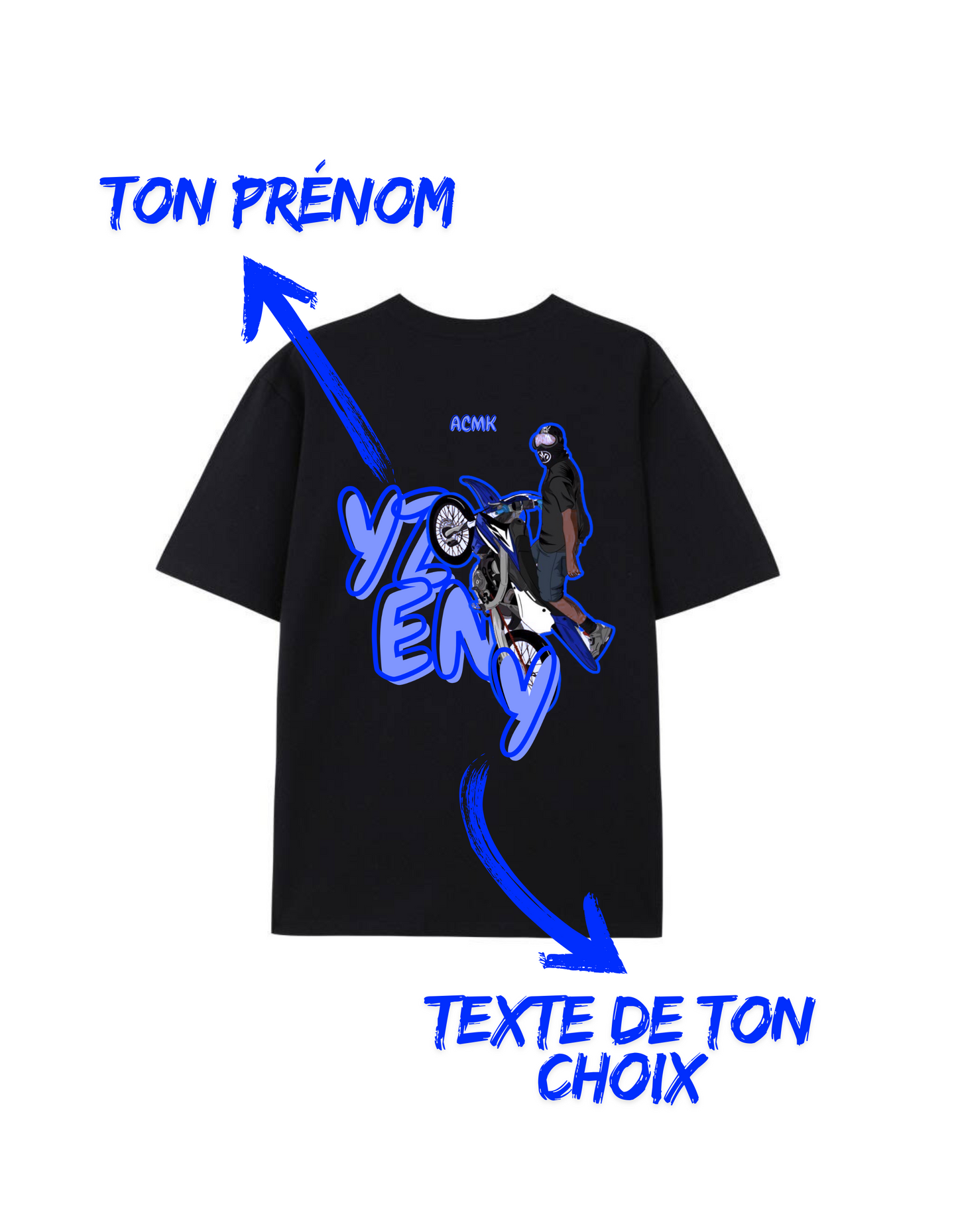 Tee-shirt YZ en Y - personnalisé