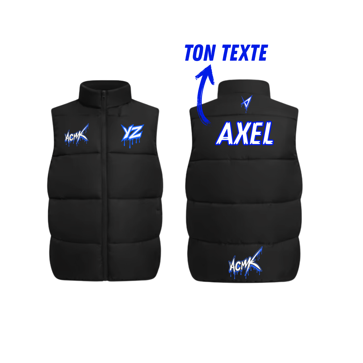 Doudoune sans manches SHADOW - YZ - Personnalisée