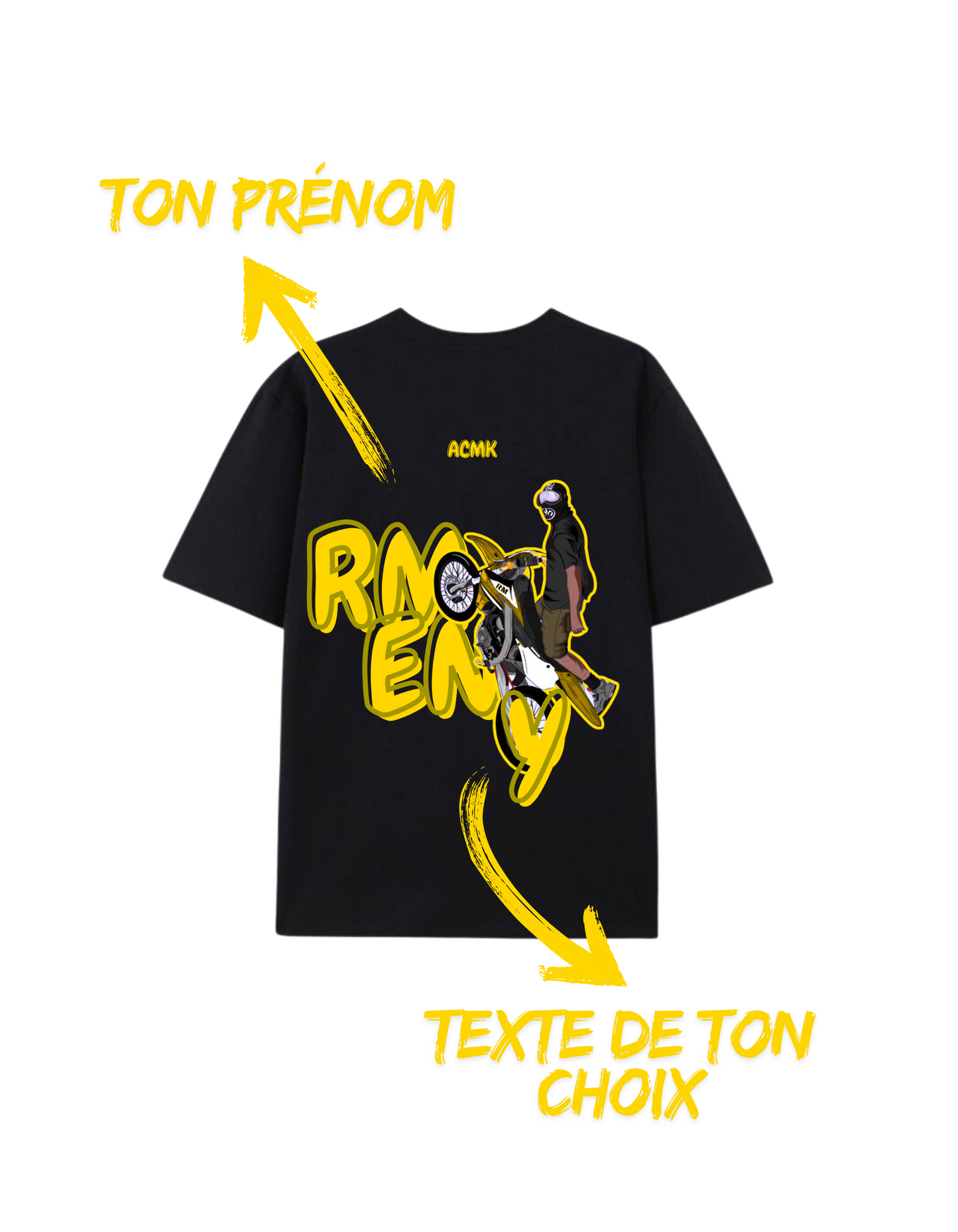 Tee-shirt RM en Y - Personnalisé