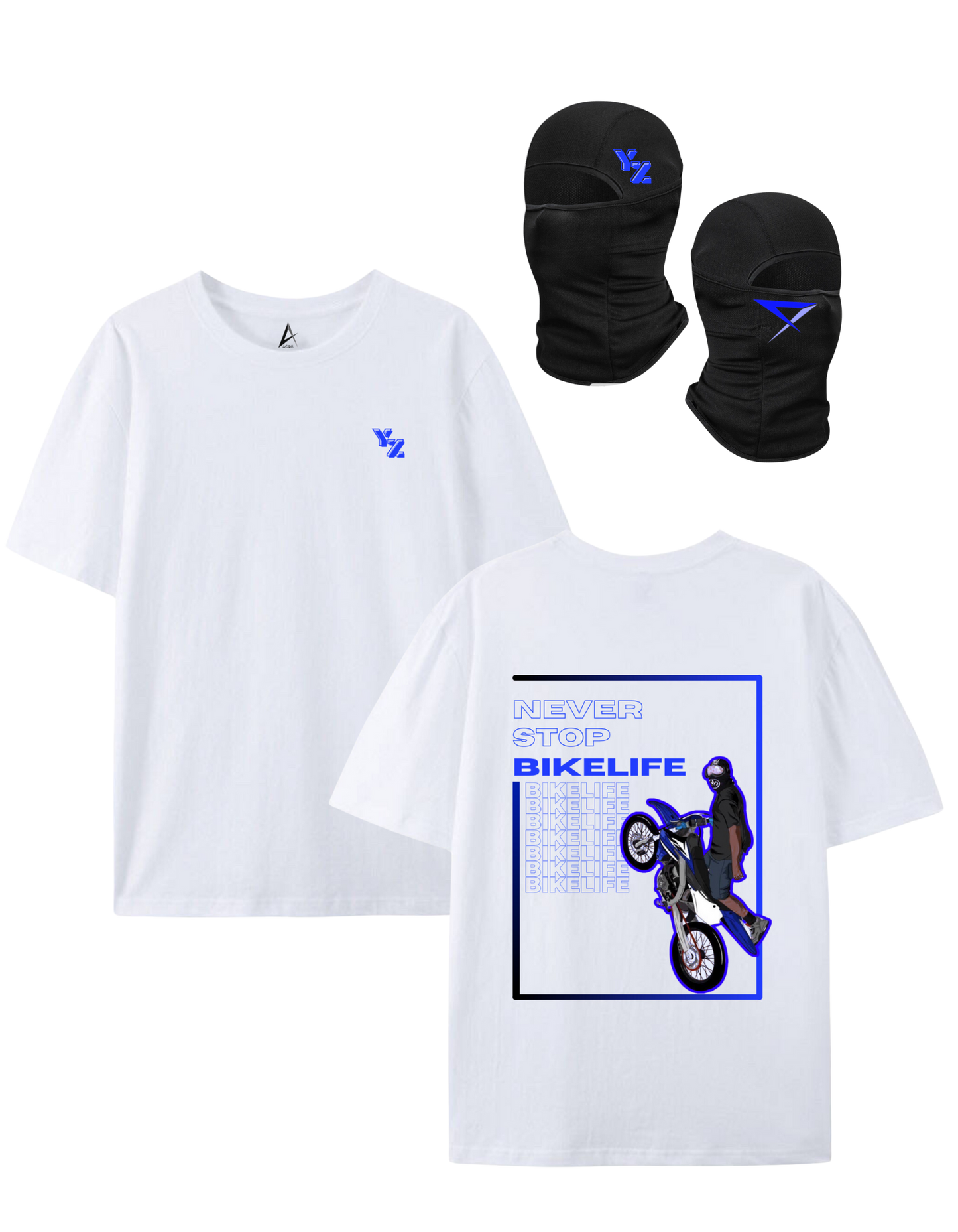 PACK T-shirt + YZ balaclava - White