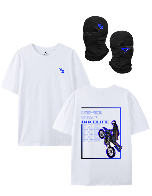 PACK T-shirt + YZ balaclava - White