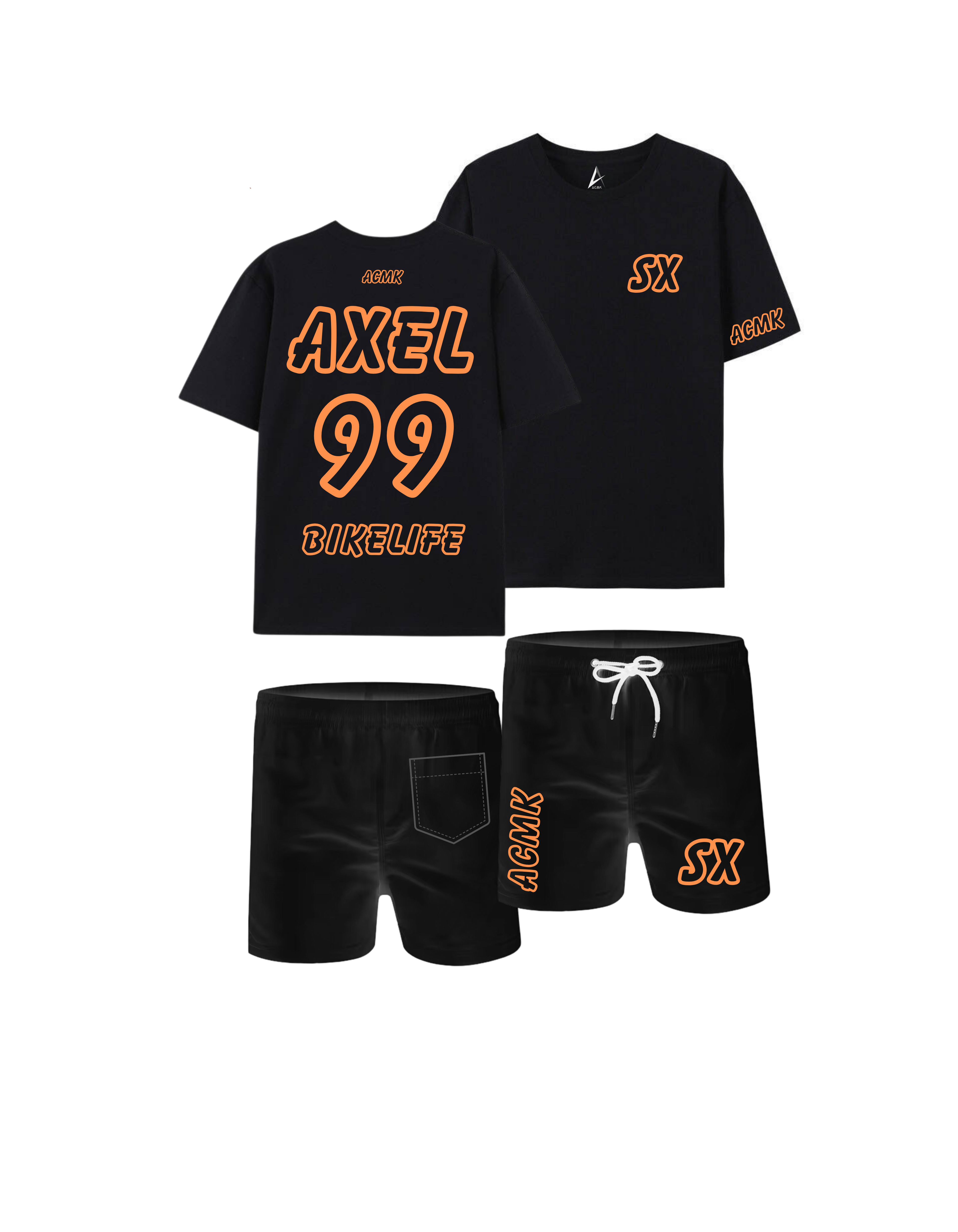 Ensemble SX Noir personnalisé - numéroté