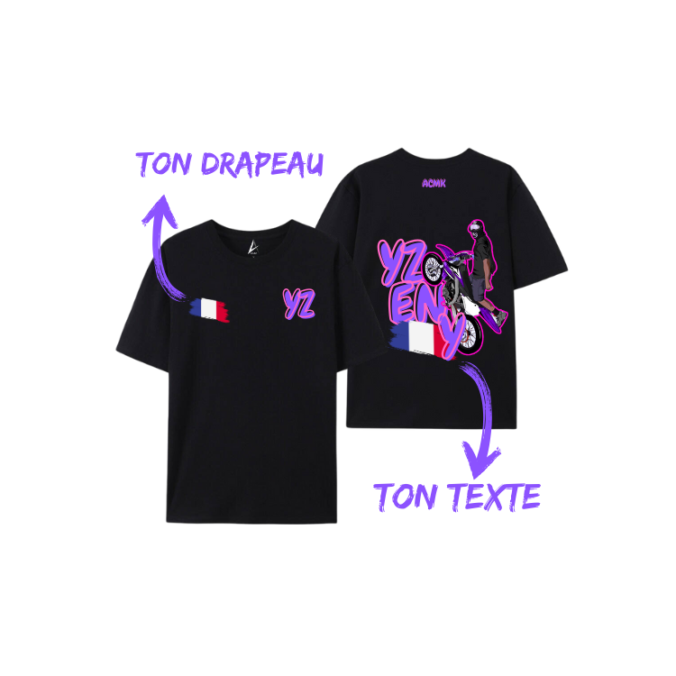 PACK DUO Coupe vent + T-shirt - YZ 50TH - Personnalisé
