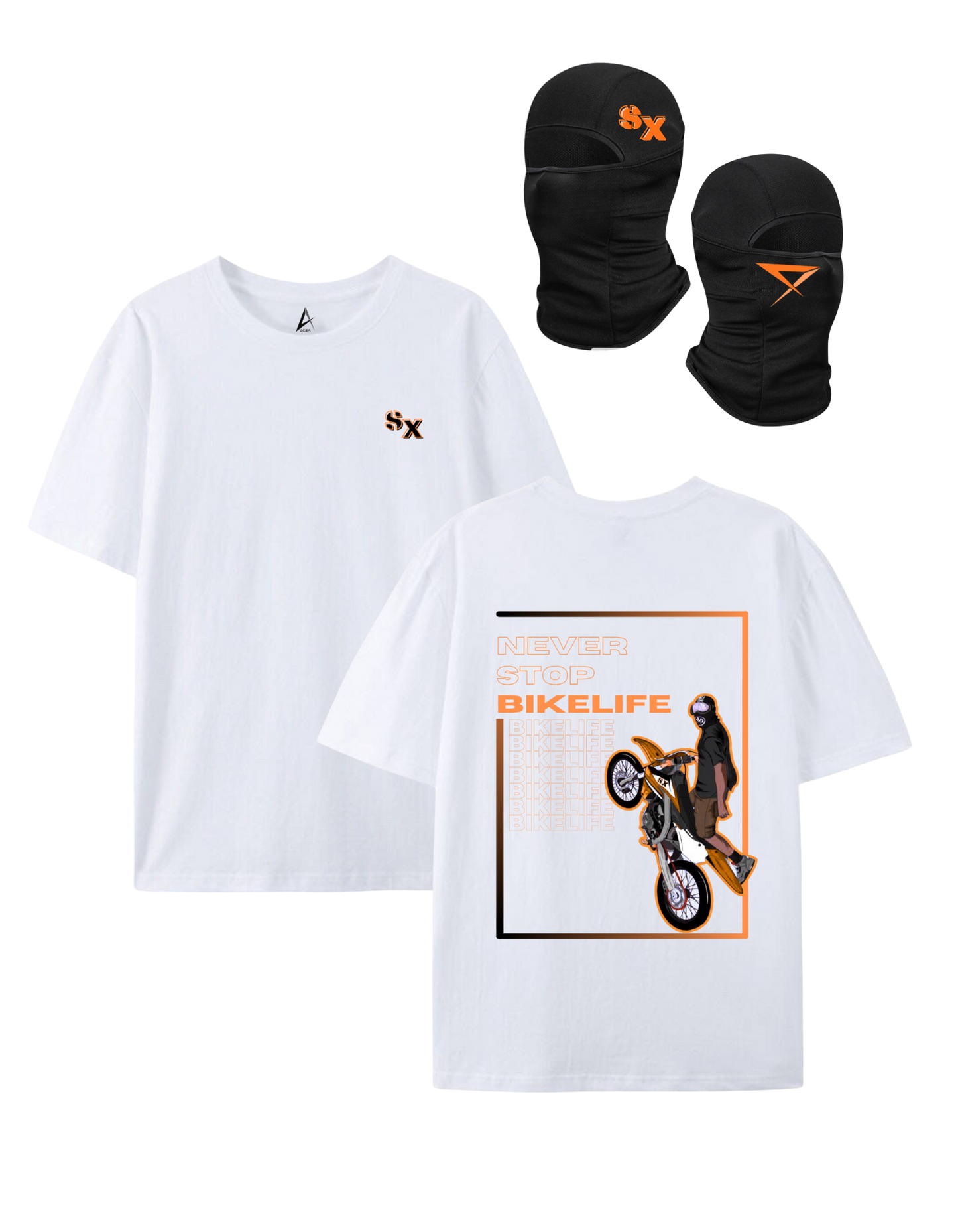 PACK T-shirt + SX balaclava - White