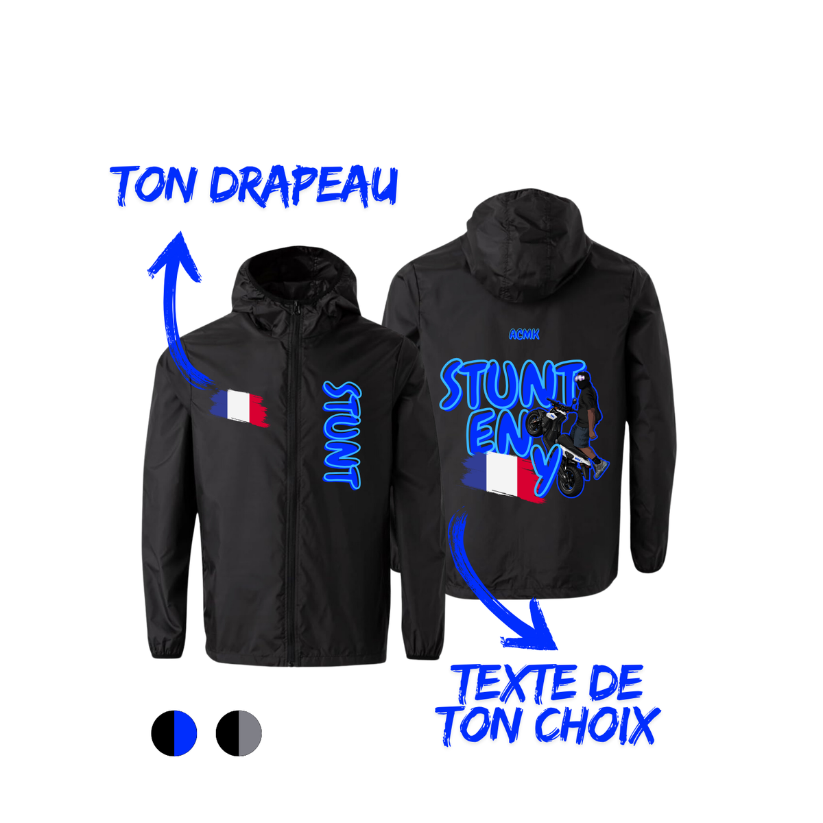 Coupe vent - STUNT FLAG EDITION - personnalisé