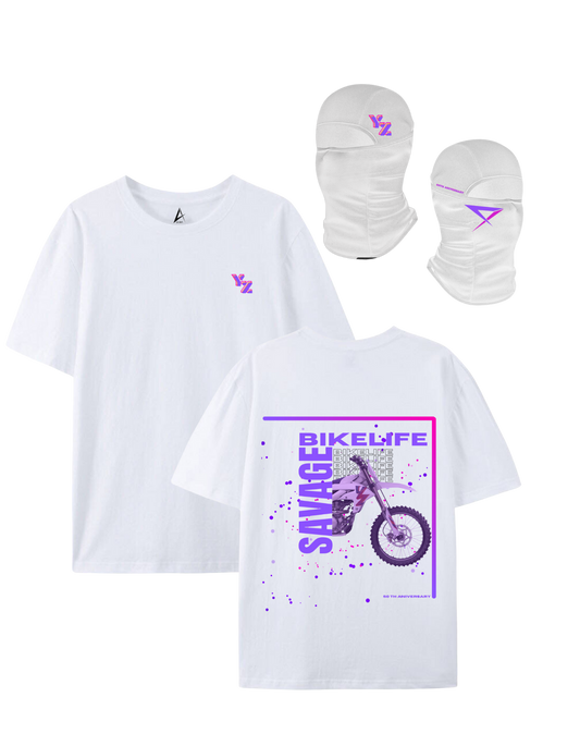 SAVAGE T-shirt + YZ 50TH anniversary balaclava PACK