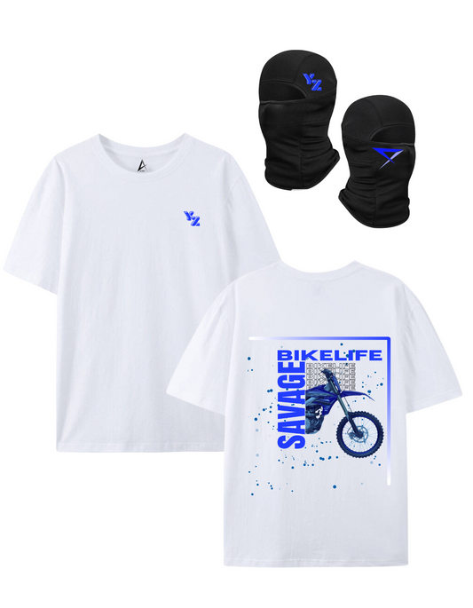 PACK SAVAGE T-shirt + YZ balaclava - White