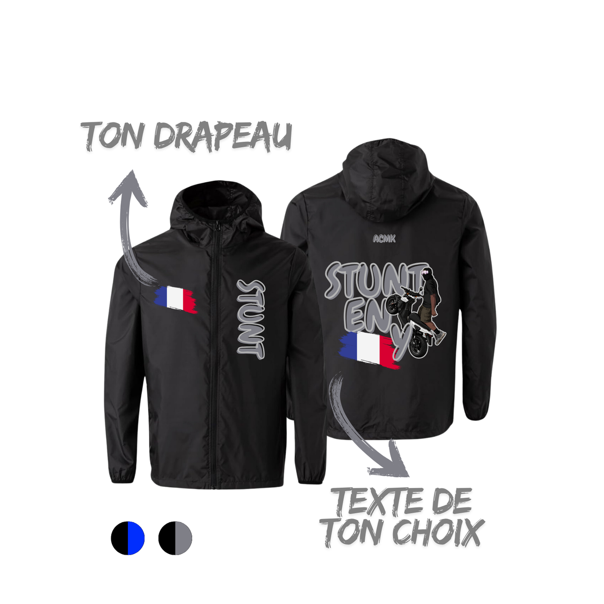 Coupe vent - STUNT FLAG EDITION - personnalisé