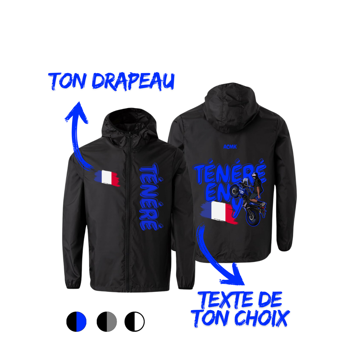 Coupe vent - TÉNÉRÉ FLAG EDITION - personnalisé