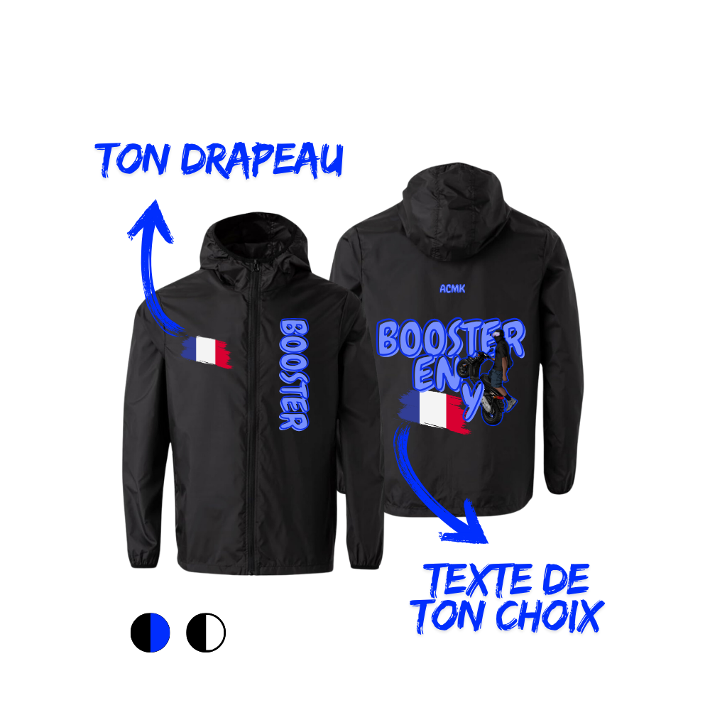 Coupe vent - BOOSTER FLAG EDITION - personnalisé