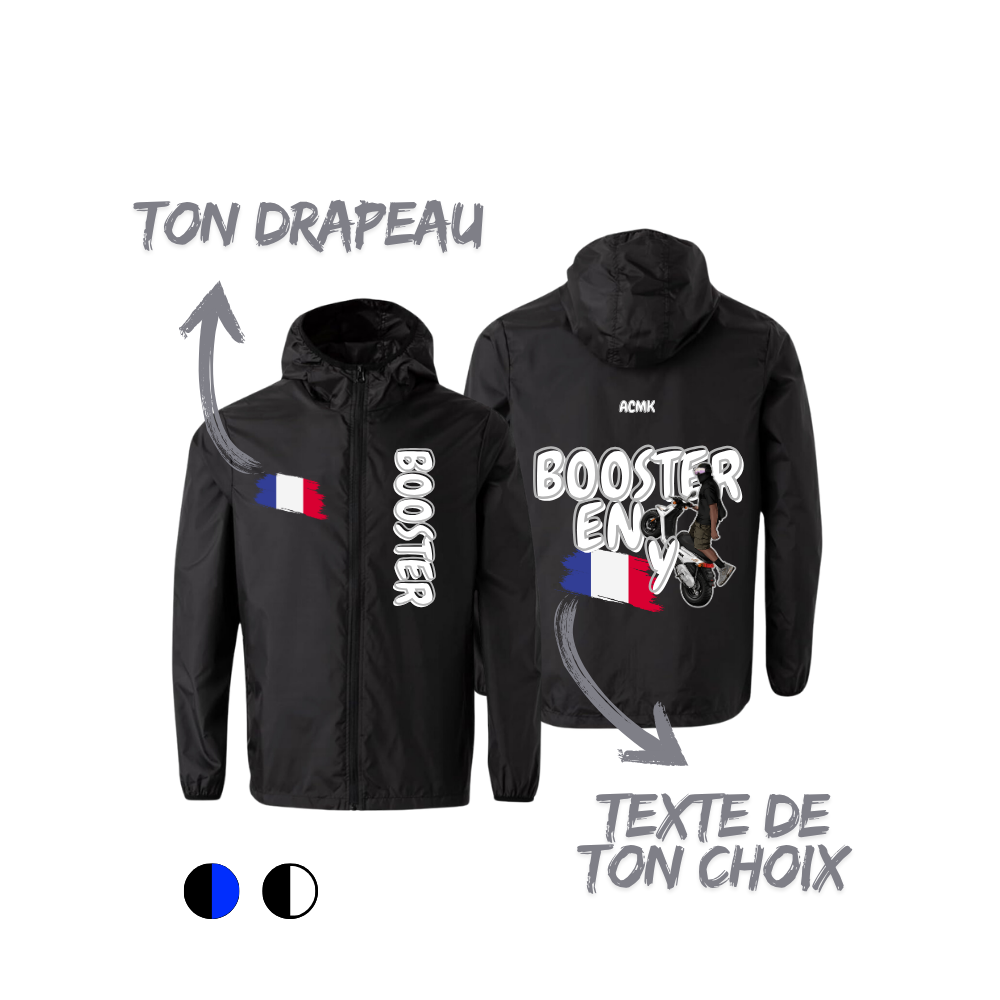 Coupe vent - BOOSTER FLAG EDITION - personnalisé