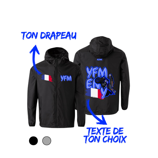 Coupe vent - YFM QUAD FLAG EDITION - personnalisé