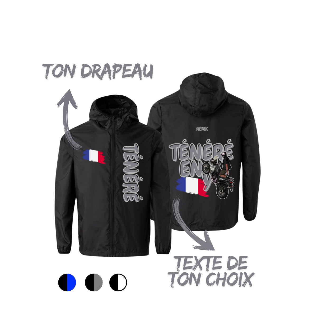 Coupe vent - TÉNÉRÉ FLAG EDITION - personnalisé