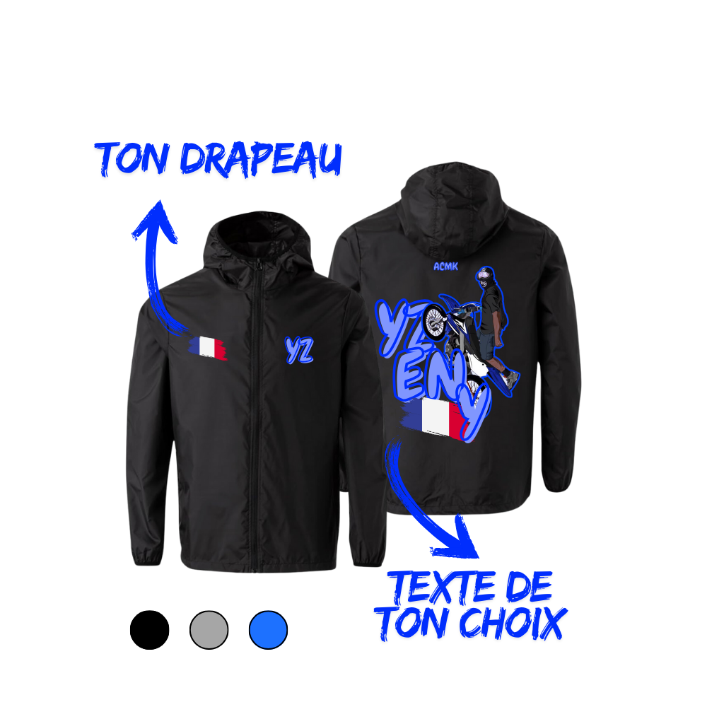Coupe vent - YZ FLAG EDITION - personnalisé ACMK