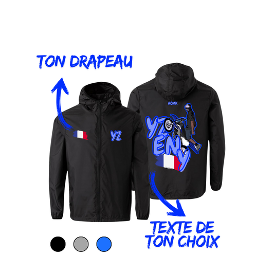 Coupe vent - YZ FLAG EDITION - personnalisé ACMK