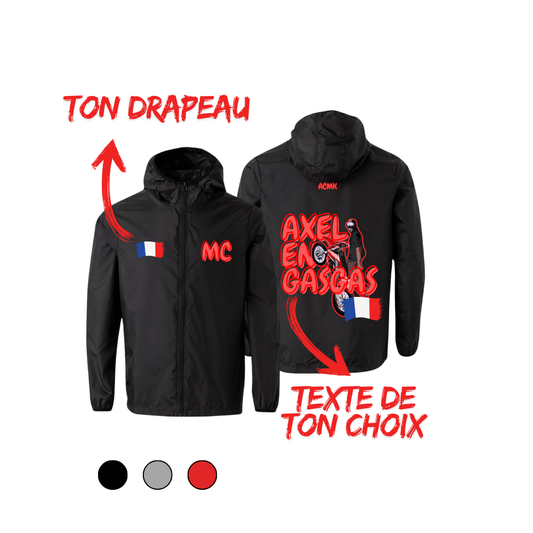 Coupe vent - MC FLAG EDITION - personnalisé