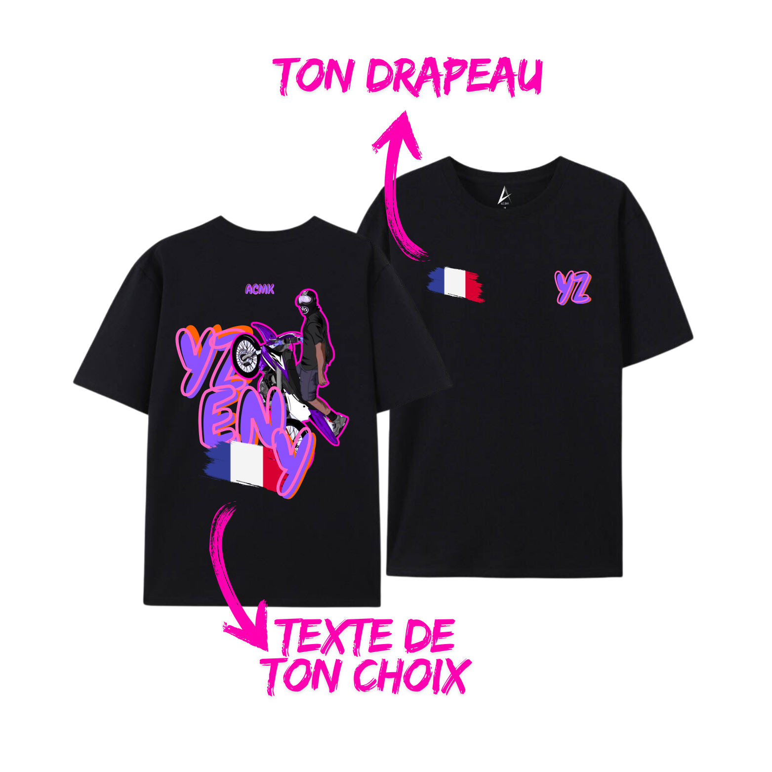 Tee-shirt YZ en Y 50TH - personnalisé