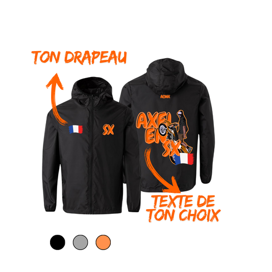 Coupe vent - SX FLAG EDITION - personnalisé