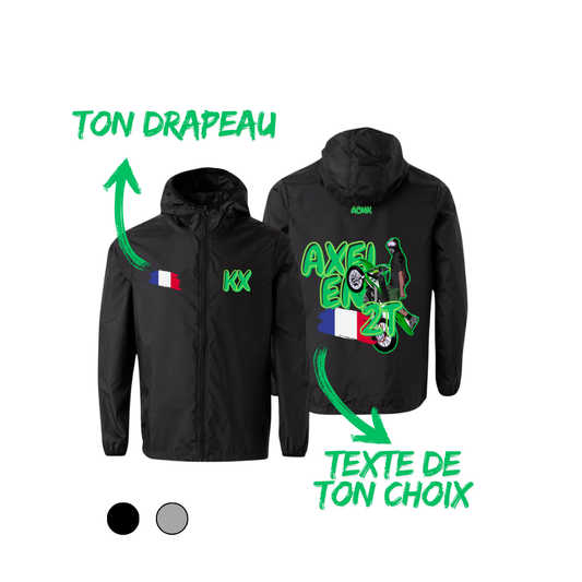 Coupe vent - KX FLAG EDITION - personnalisé