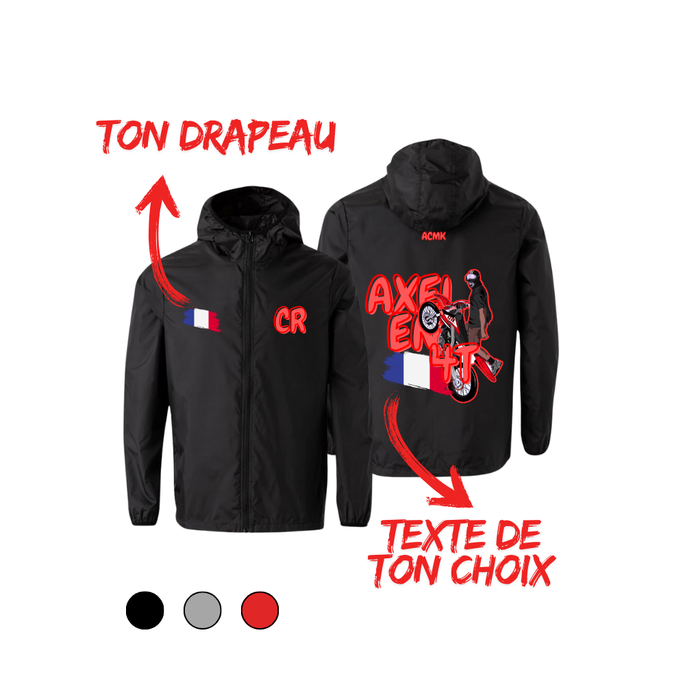 PACK DUO Coupe vent + T-shirt - CR - Personnalisé