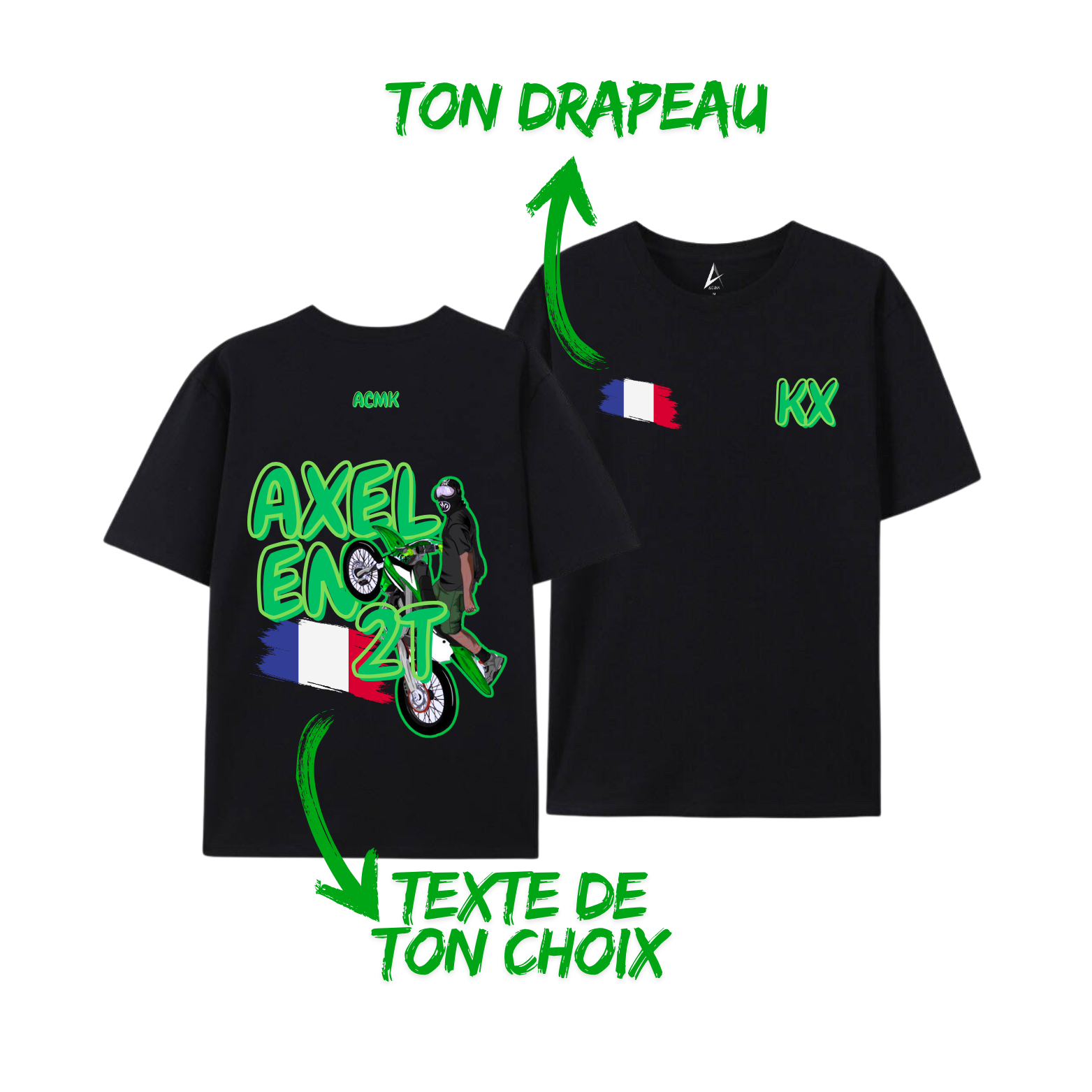 Tee-shirt KX en Y - personnalisé