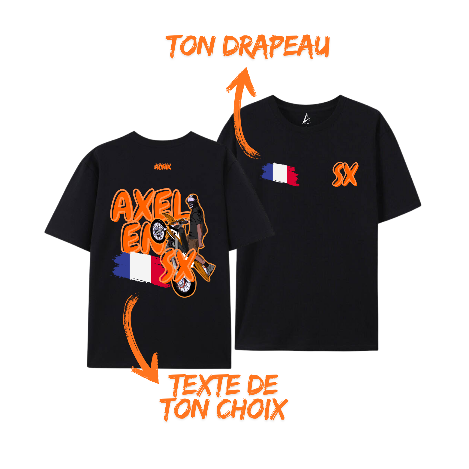 Tee-shirt SX en Y - personnalisé