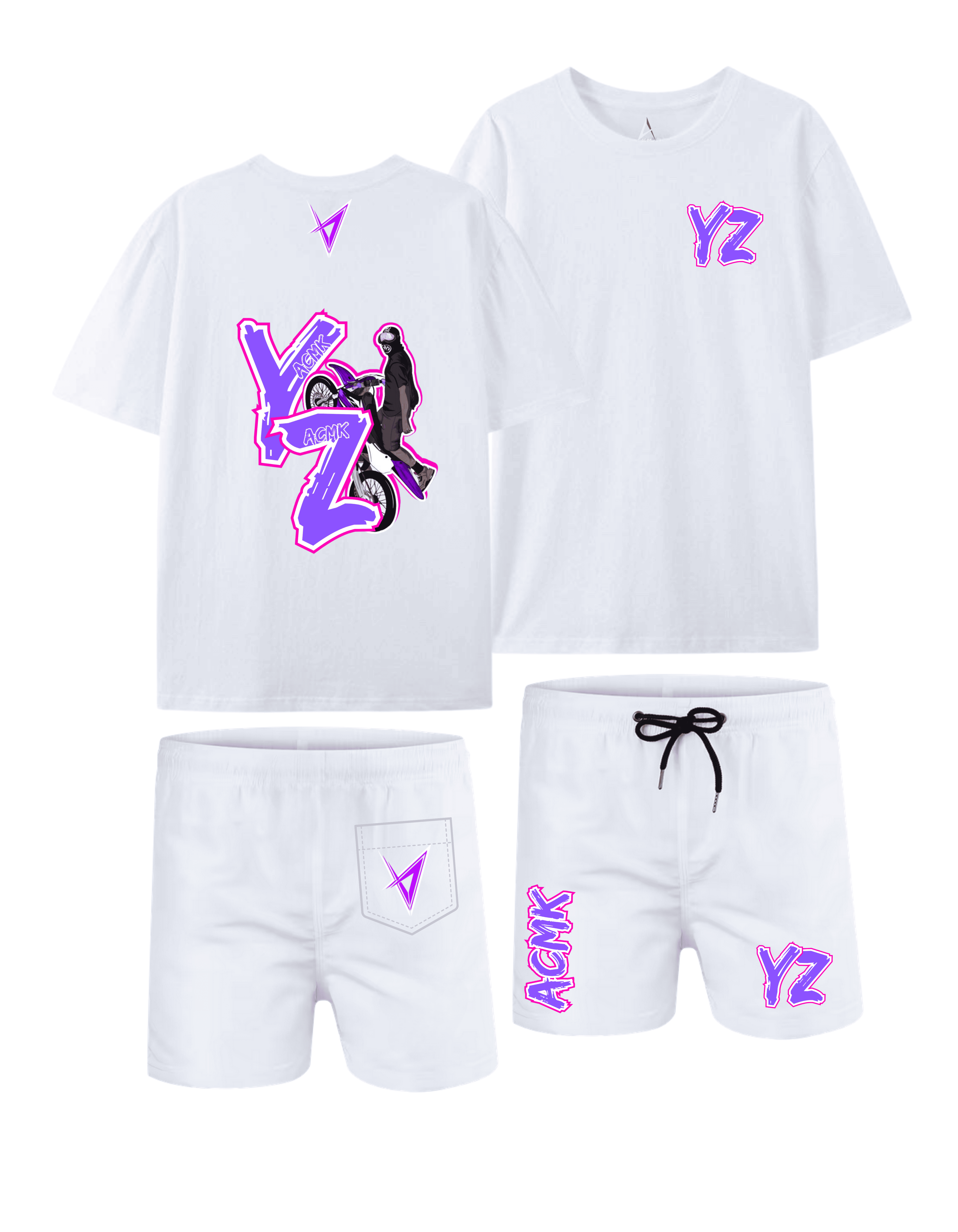 Ensemble YZ 50TH summer personnalisé - Blanc