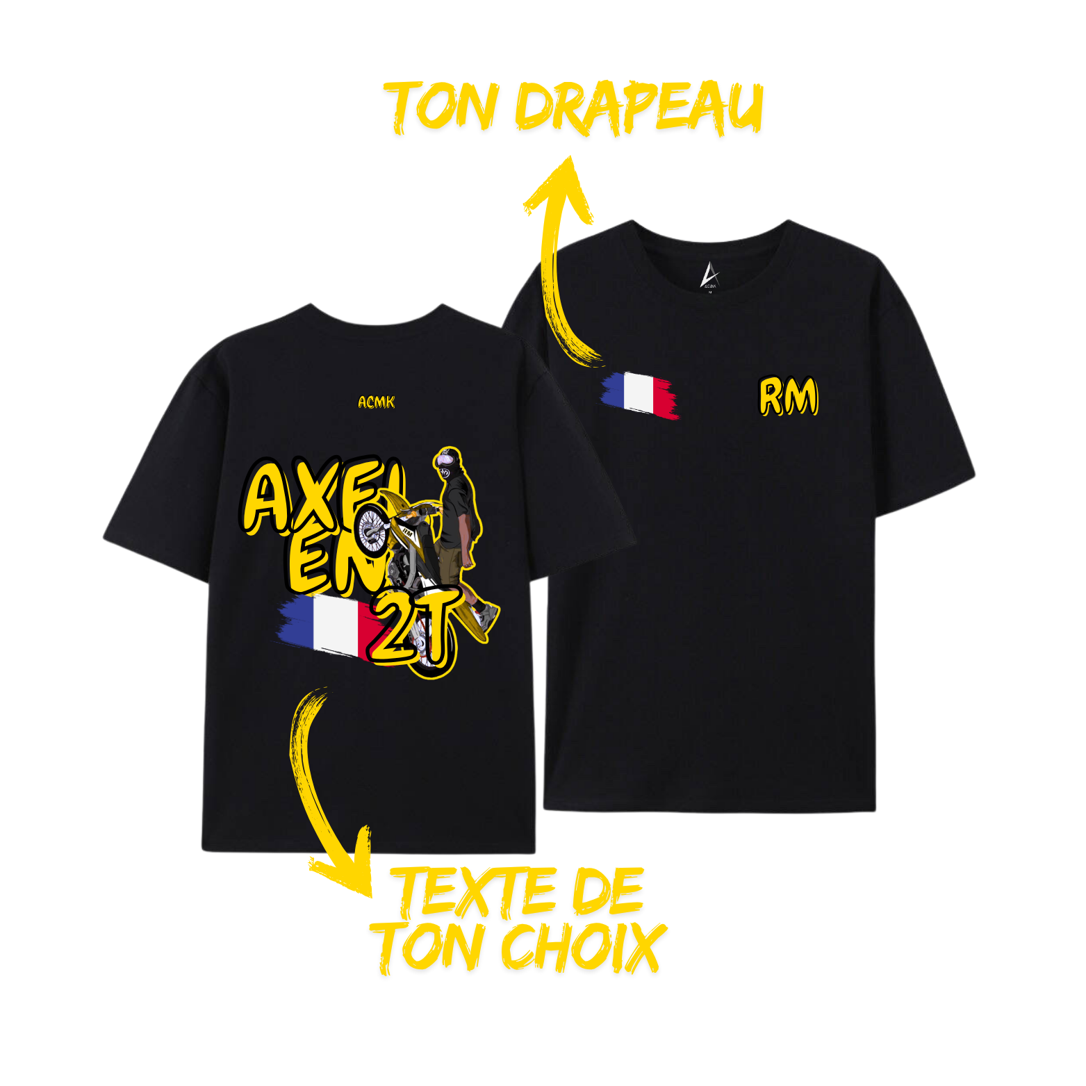 Tee-shirt RM en Y - Personnalisé
