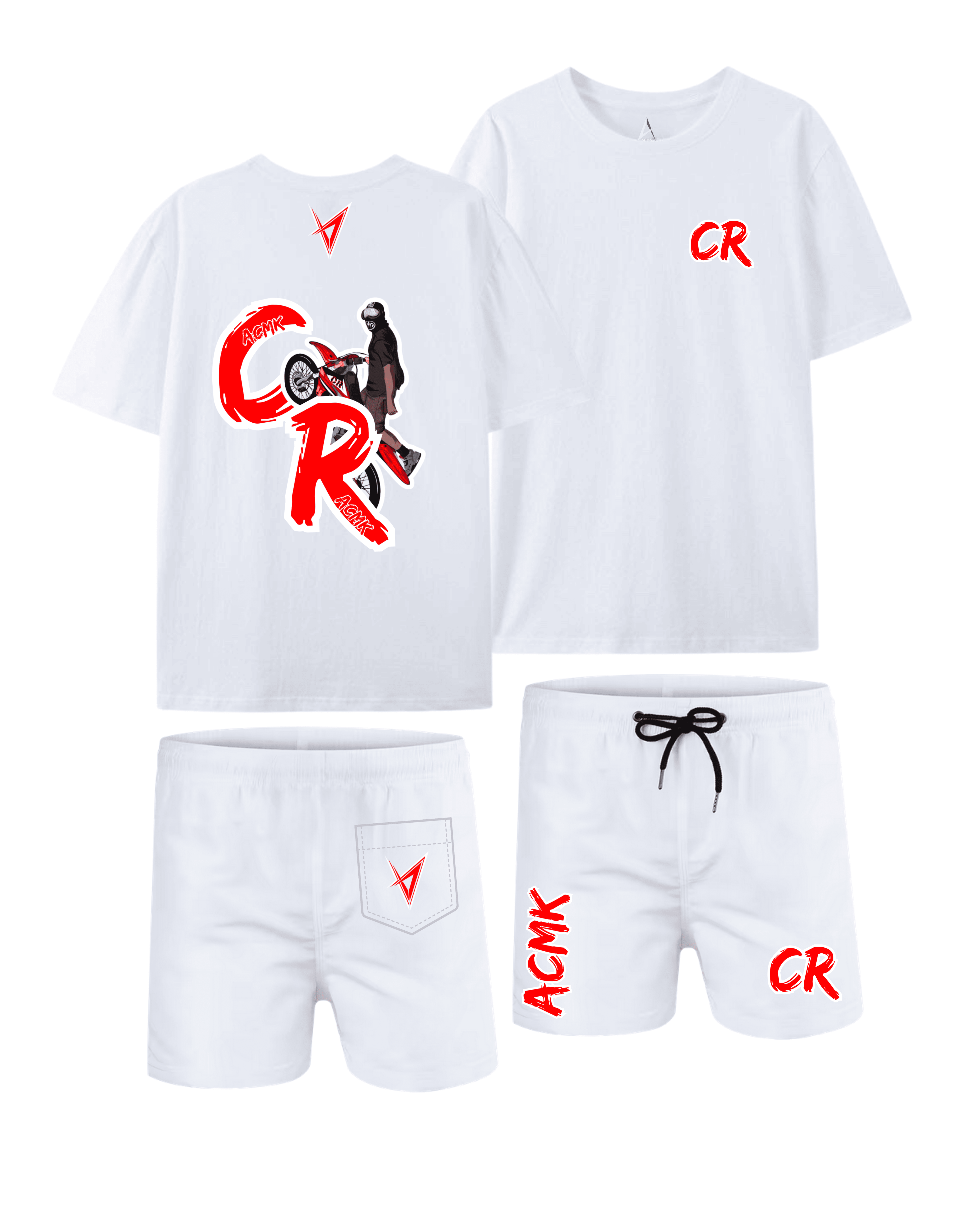 Ensemble CR summer personnalisé - Blanc