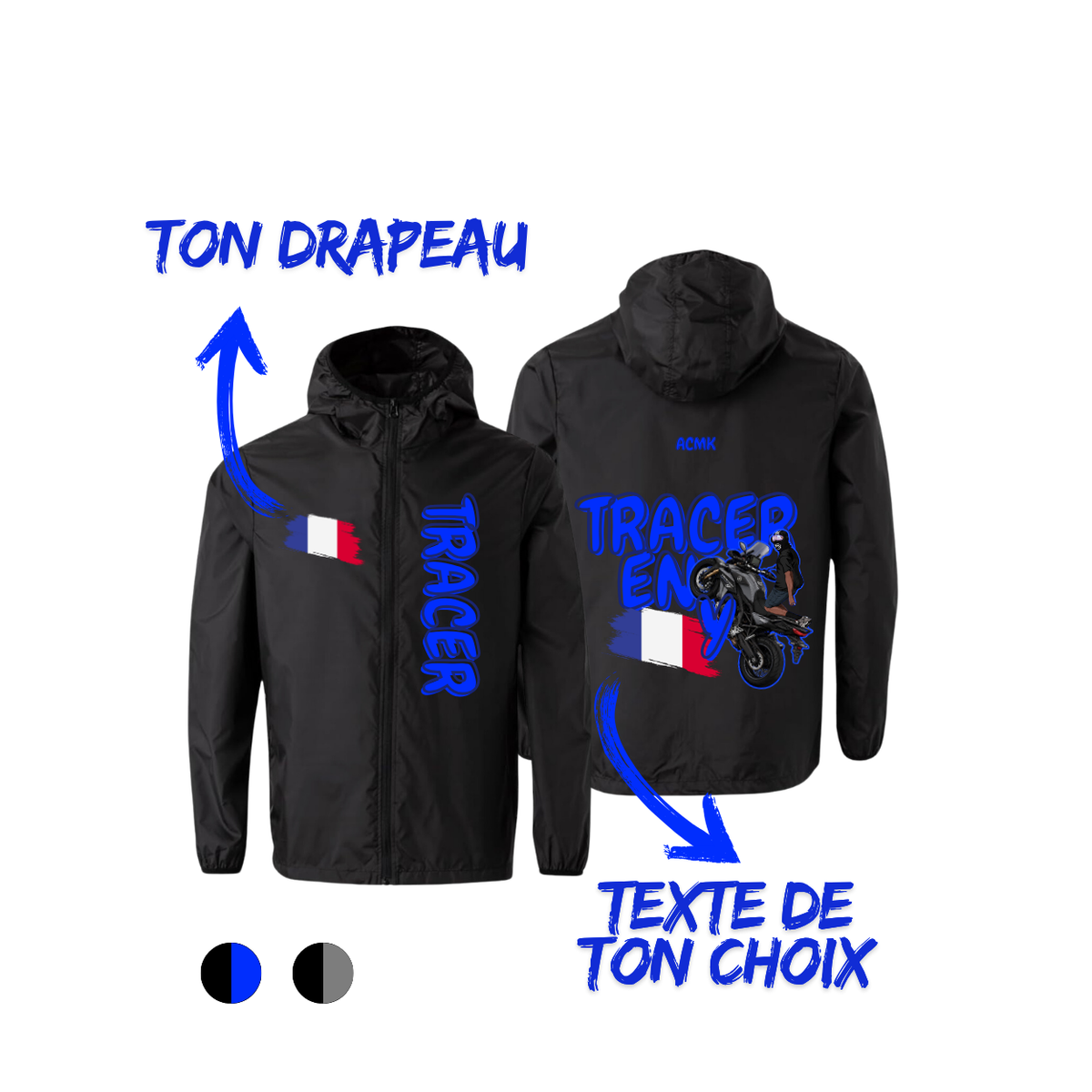 Coupe vent - TRACER FLAG EDITION - personnalisé