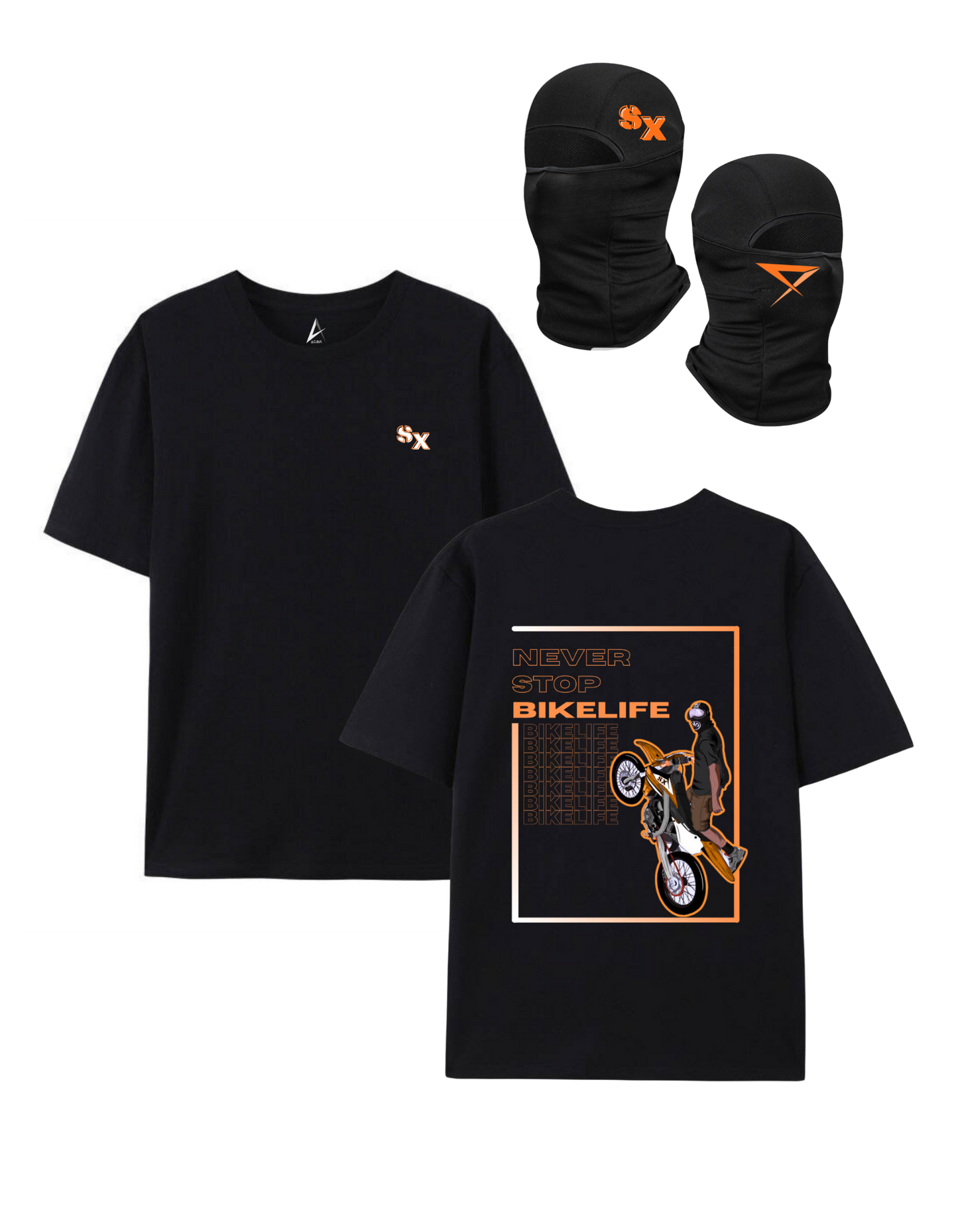 PACK T-shirt + SX balaclava - Black