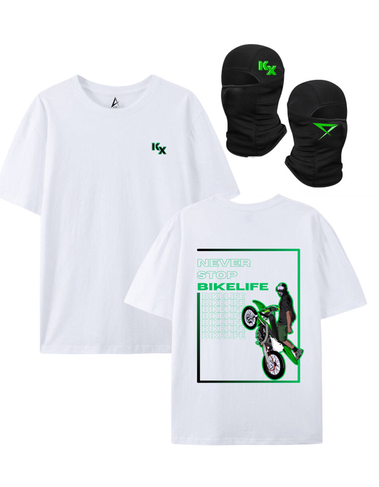 PACK KX T-shirt + Balaclava - White